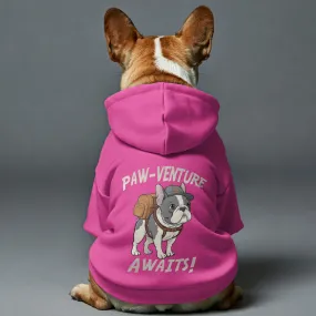 Paw-venture Awaits! - Personalized French Bulldog Hoodies with Funny Quotes – Stylish, Cozy, and Premium 100% Cotton