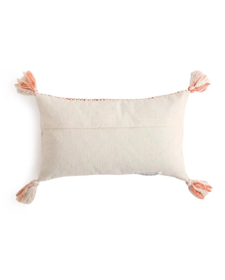 Pillow Style Cushion Cover With Tassels | 12 x 19 inches