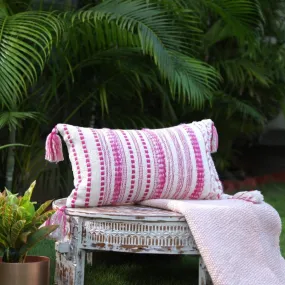 Pillow Style Cushion Cover With Tassels | 12 x 19 inches