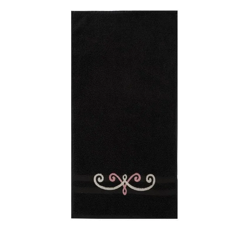 Plush Wrap Towel (Black) - Set Of Eight