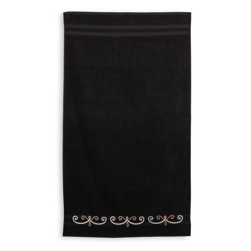 Plush Wrap Towel (Black) - Set Of Eight