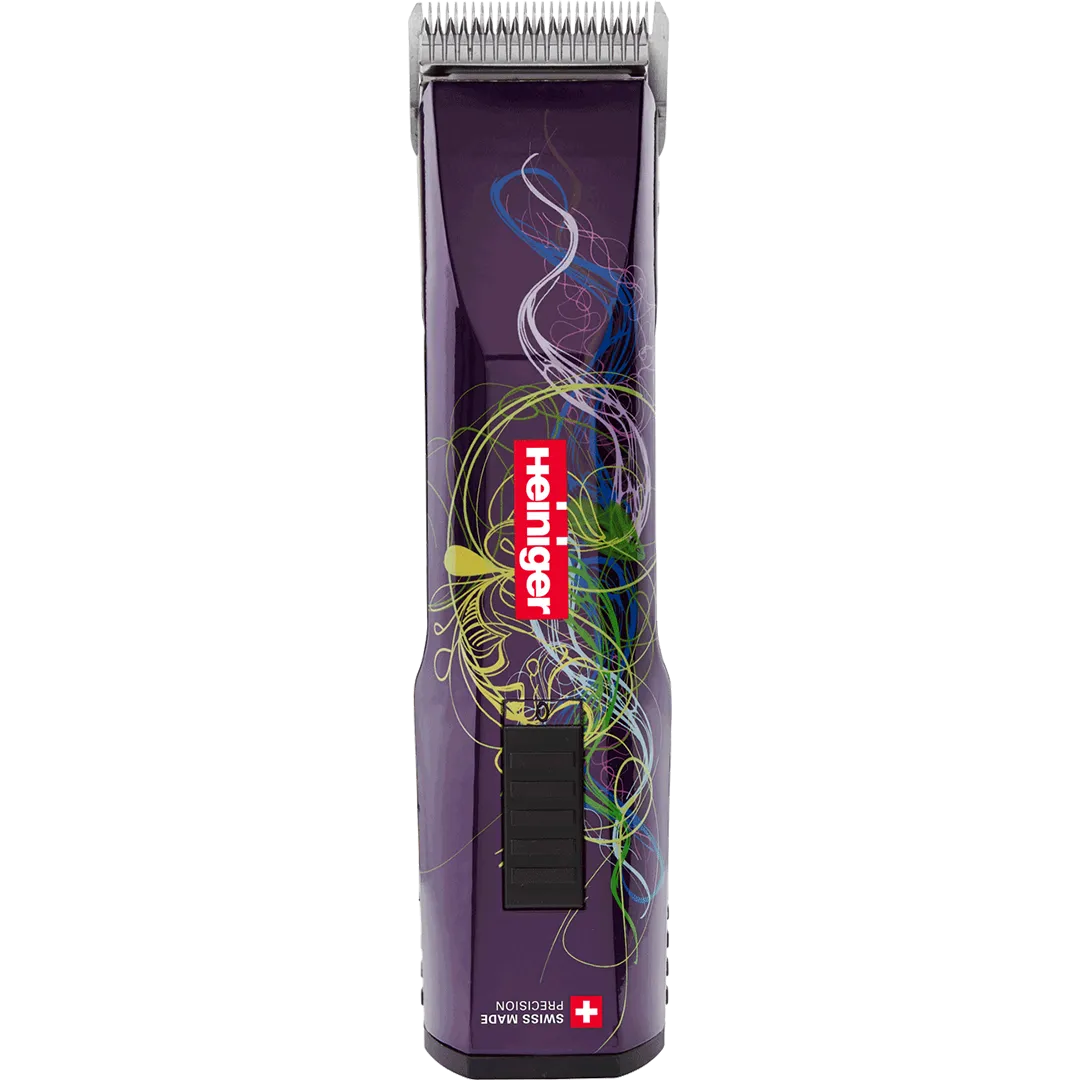 Purple Saphir Cordless Clipper with Two Batteries In a Case by Heiniger