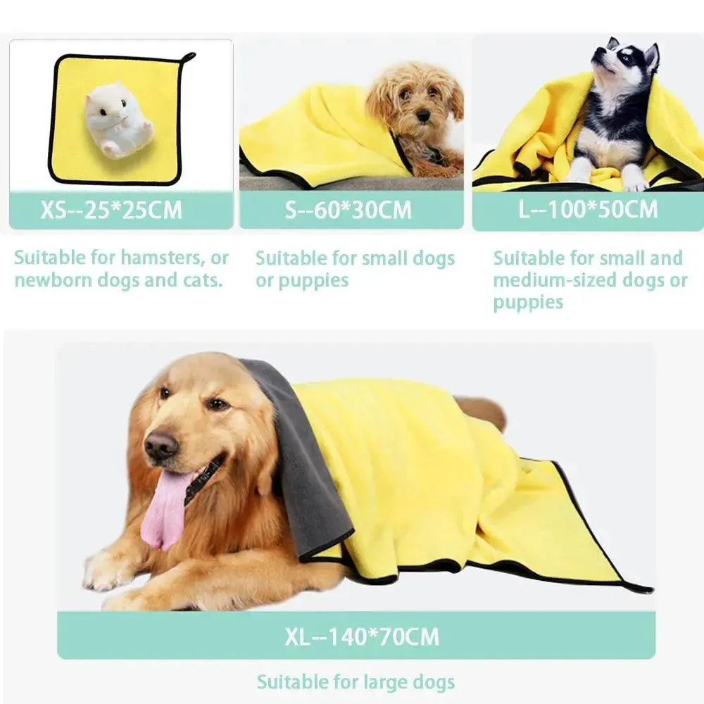 Quick-Drying Soft Absorbent Pet Towels