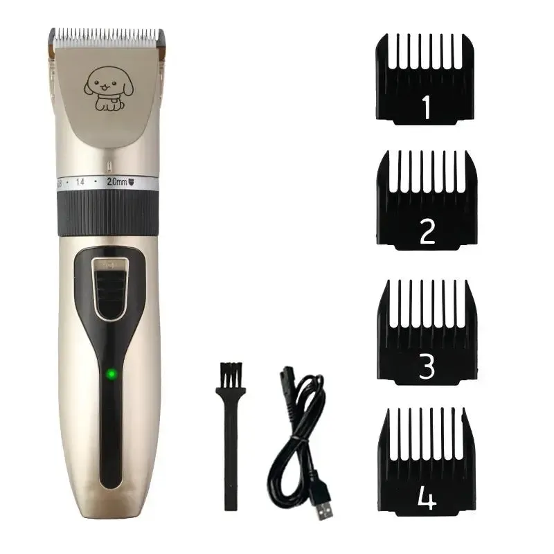 Silent Pet Hair Clipper Set