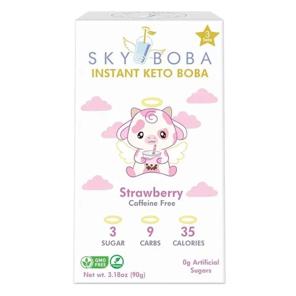 Sky Boba - 'Strawberry' Instant Keto Boba (3PK)