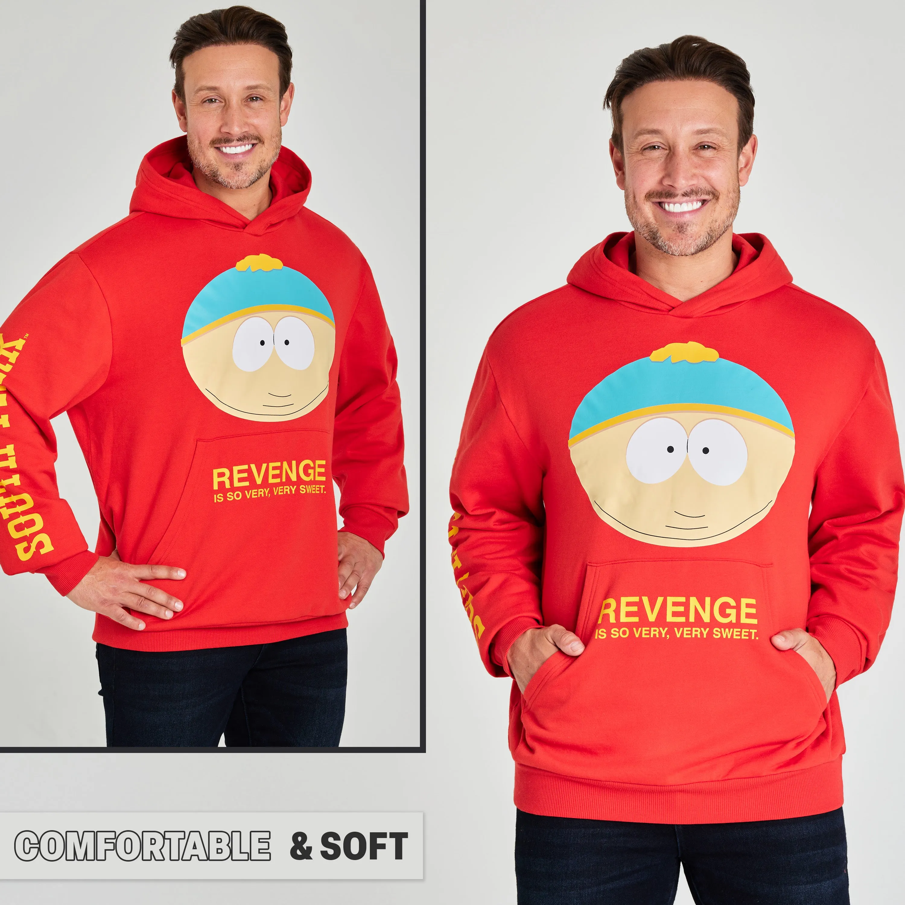 South Park Mens Hoodie, Comfy Stylish Hooded Sweatshirt - Funny Gifts for Him