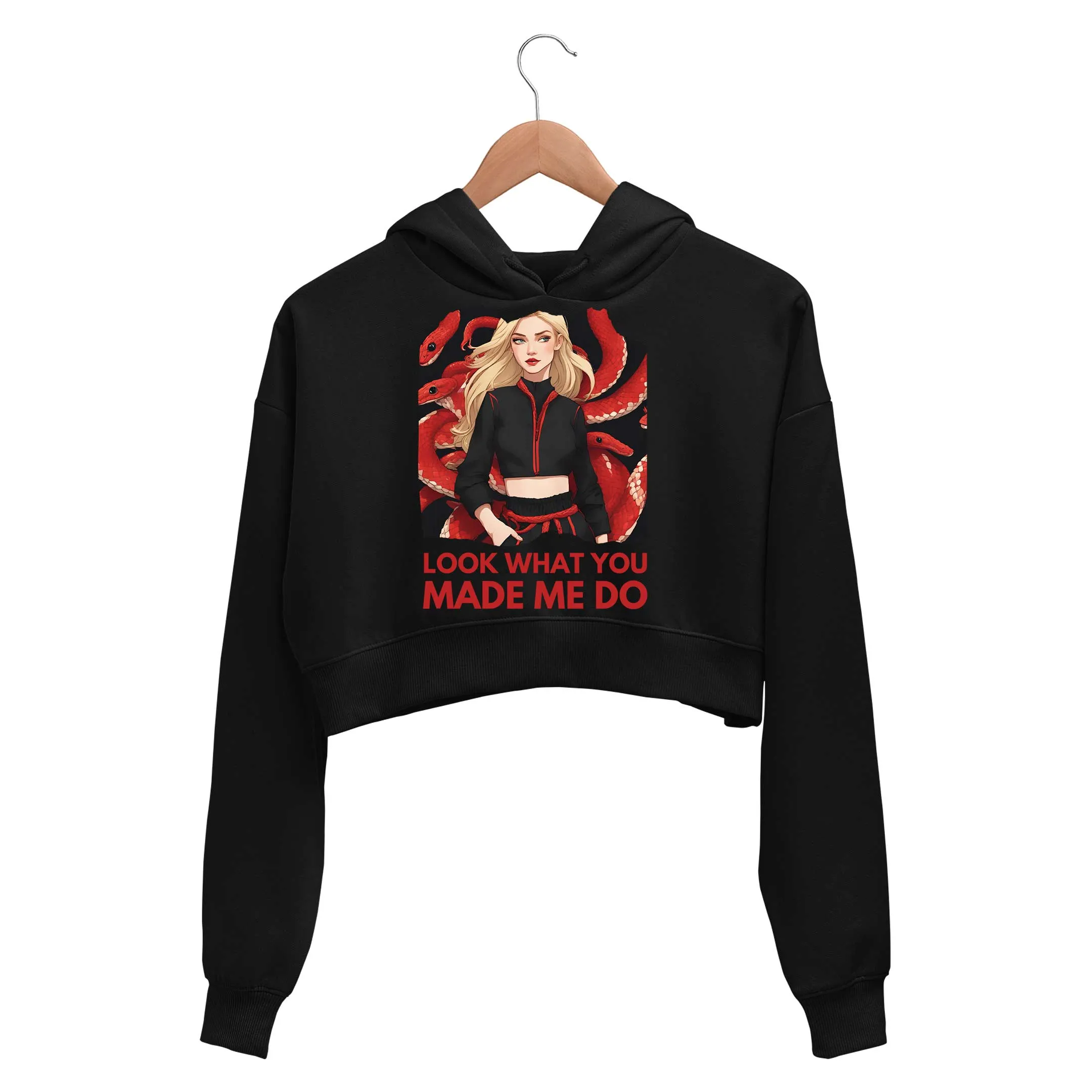 Taylor Swift Crop Hoodie - Look What You Made Me Do