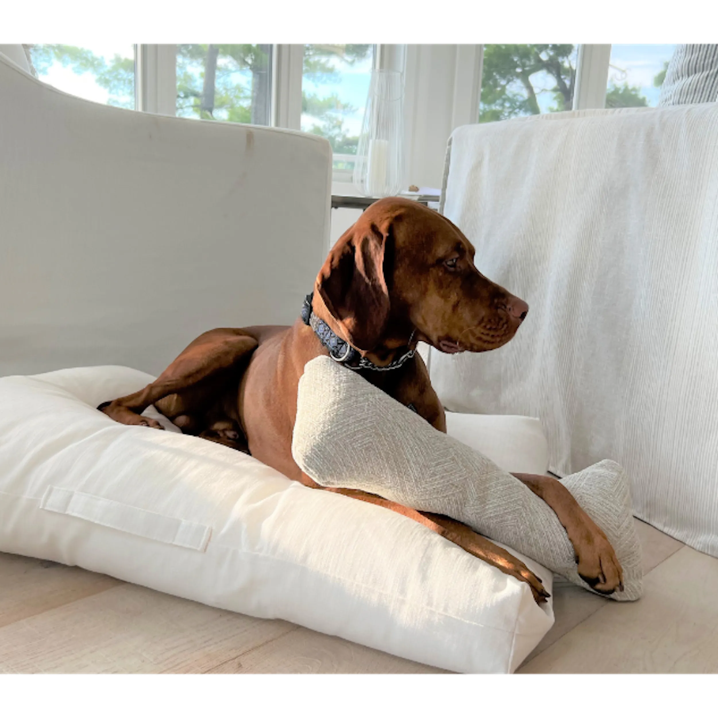 The Avenue Bed | Pure White Linen