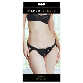 Velvet Harness & Mini Vibe (Black)