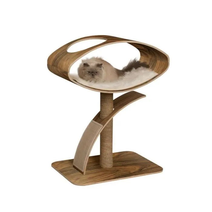 Vesper V-High Lounge In Walnut Cat Post