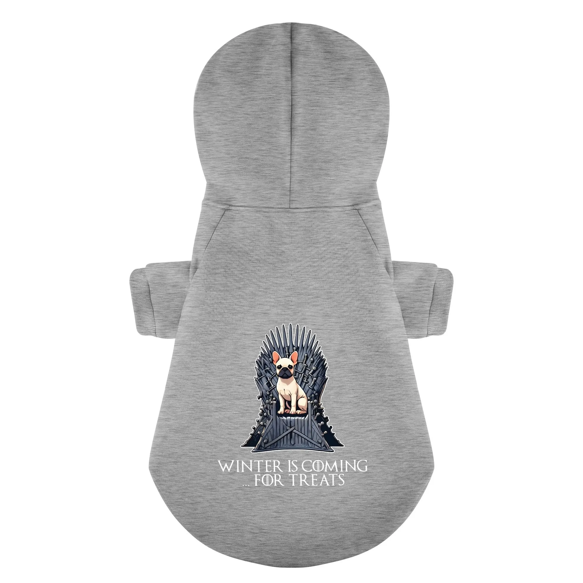 Winter is Coming… for Treats - Personalized French Bulldog Hoodies with Funny Quotes – Stylish, Cozy, and Premium 100% Cotton