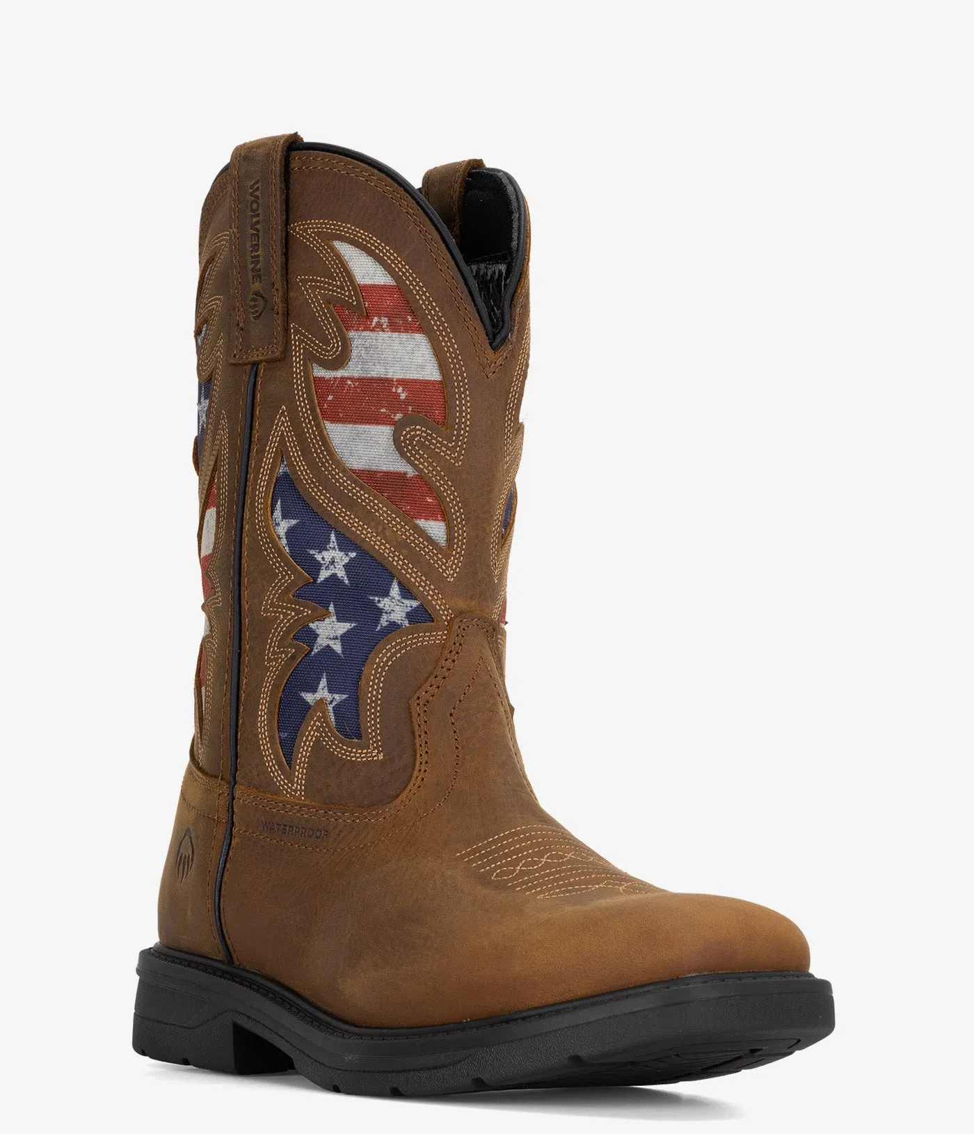 Wolverine Rancher Flag Steel Toe Wellington Work Boot - Men