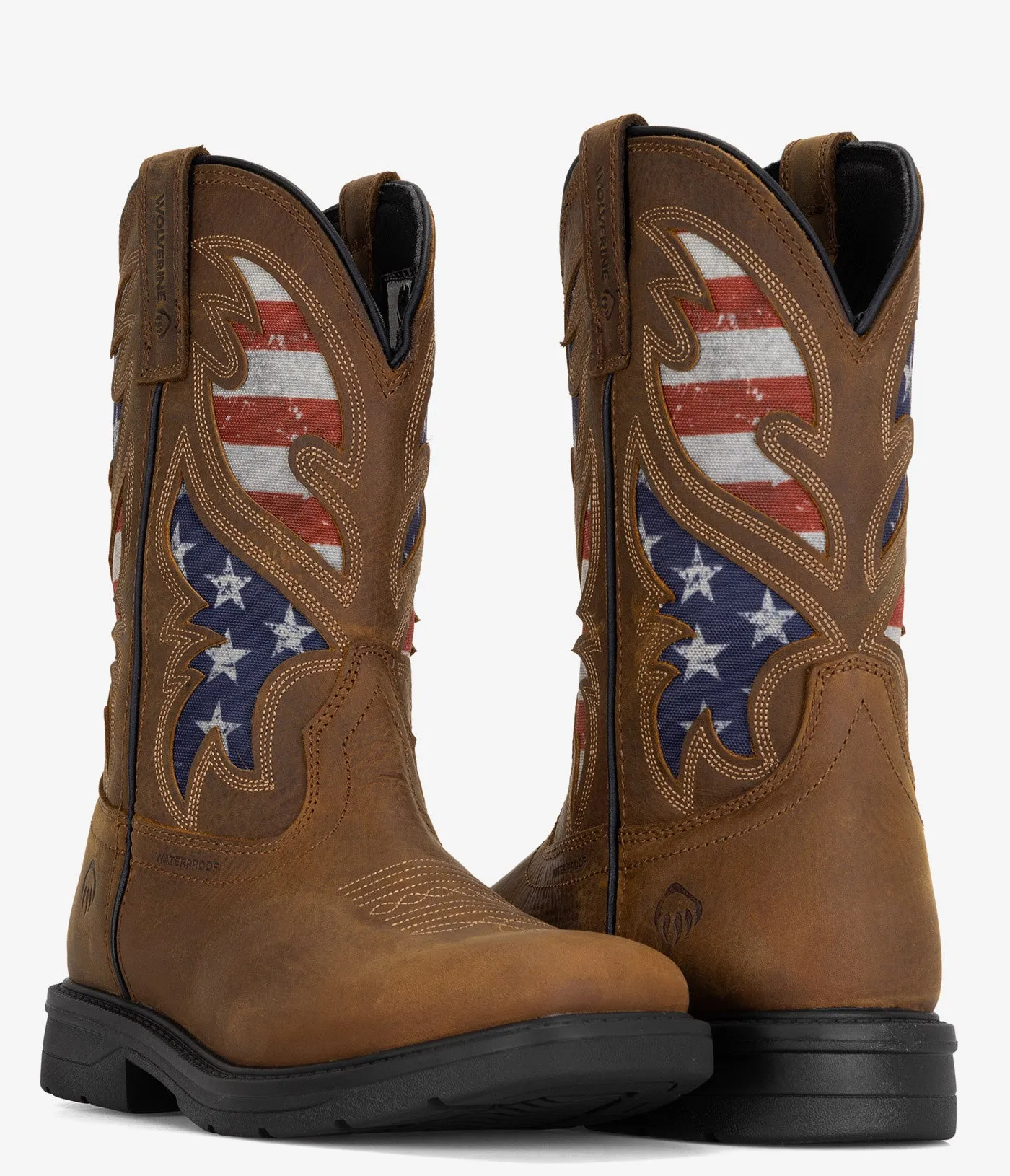 Wolverine Rancher Flag Steel Toe Wellington Work Boot - Men